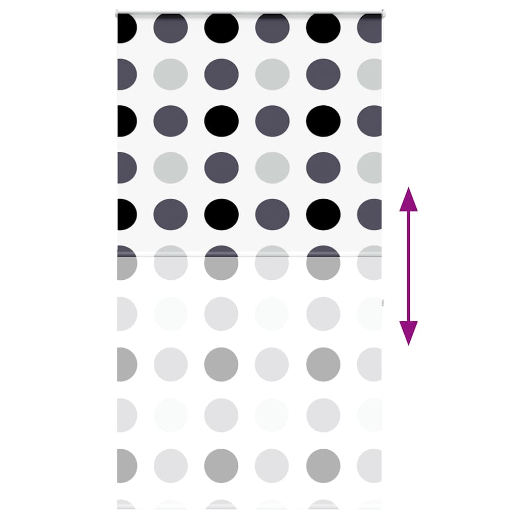 Bruserullegardin med kassette 140x240 cm Stofbredde 136 cm
