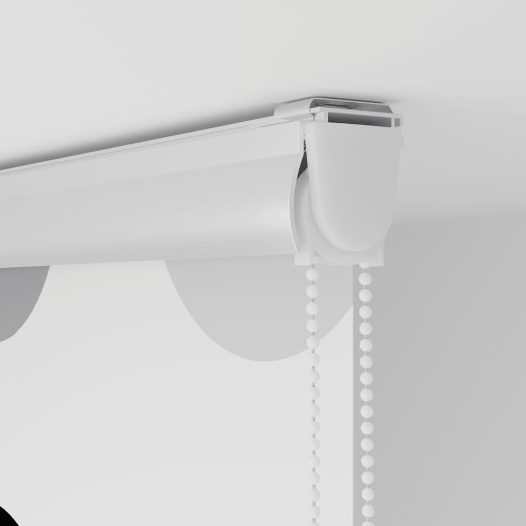 Bruserullegardin med kassette 140x240 cm Stofbredde 136 cm