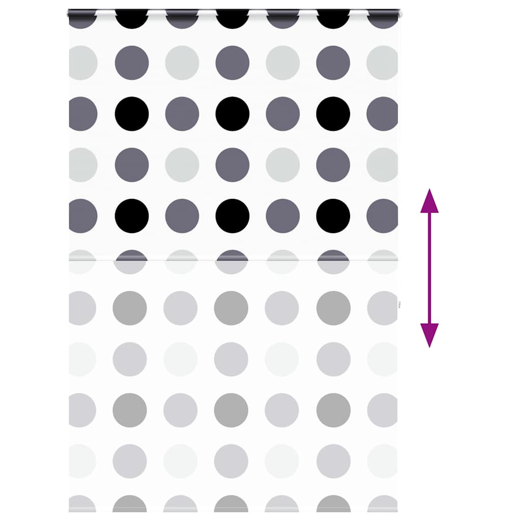 Bruserullegardin med kassette 160x240 cm Stofbredde 156 cm