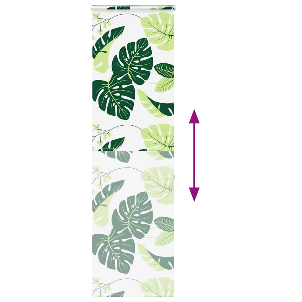 Bruserullegardin med kassette 70x240 cm Stofbredde 66 cm