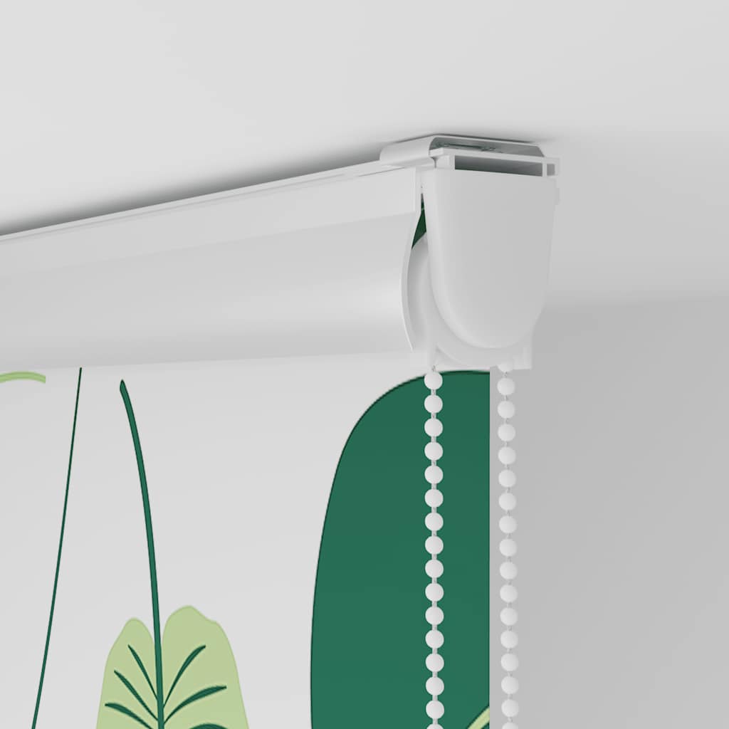 Bruserullegardin med kassette 70x240 cm Stofbredde 66 cm