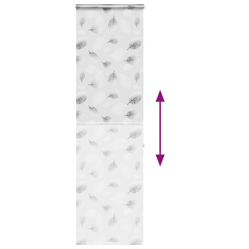 Bruserullegardin med kassette 80x240 cm Stofbredde 76 cm