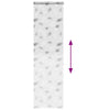 Bruserullegardin med kassette 80x240 cm Stofbredde 76 cm