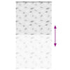 Bruserullegardin med kassette 130x240 cm Stofbredde 126 cm