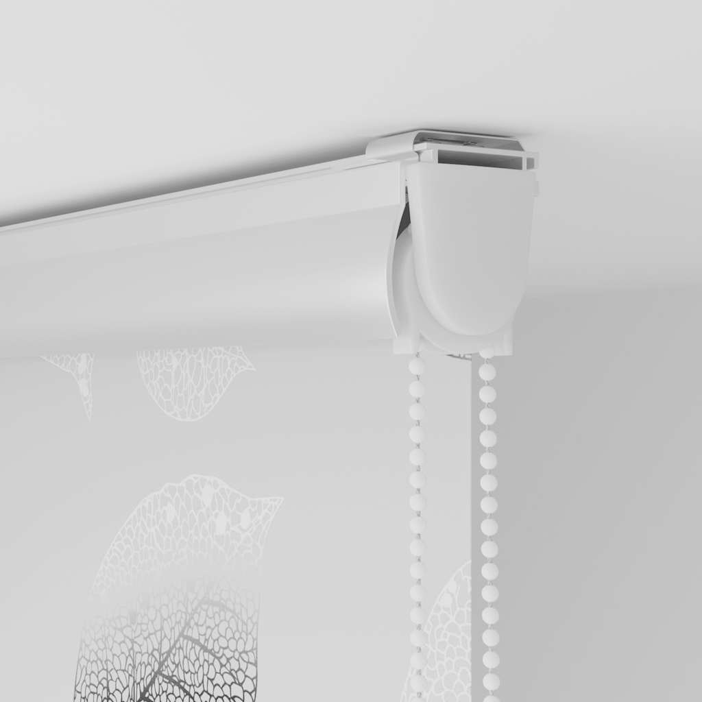 Bruserullegardin med kassette 150x240 cm Stofbredde 146 cm
