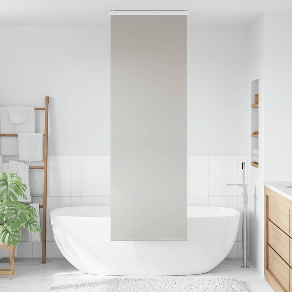 Bruserullegardin med kassette 60x240 cm Stofbredde 56 cm