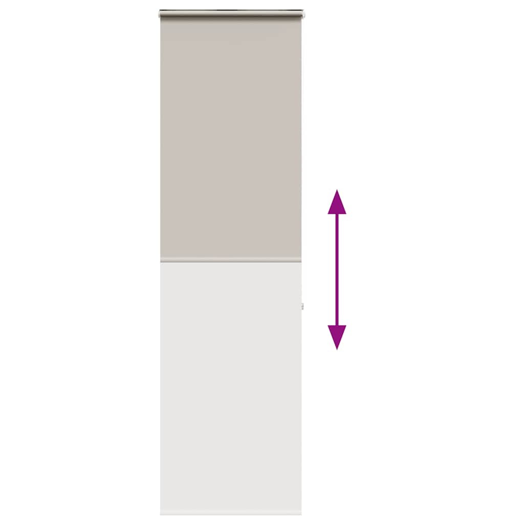 Bruserullegardin med kassette 60x240 cm Stofbredde 56 cm