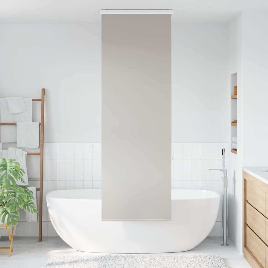 Bruserullegardin med kassette 70x240 cm Stofbredde 66 cm