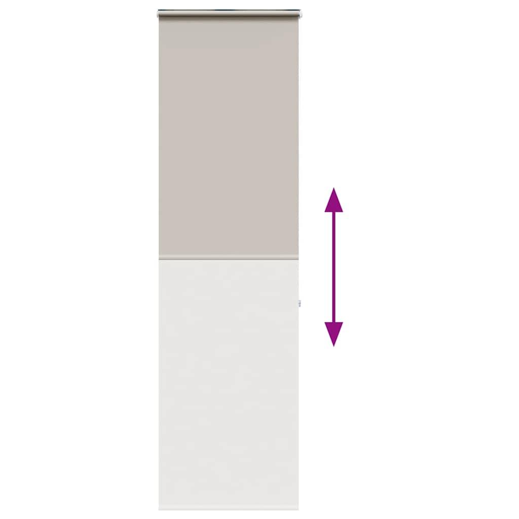 Bruserullegardin med kassette 70x240 cm Stofbredde 66 cm