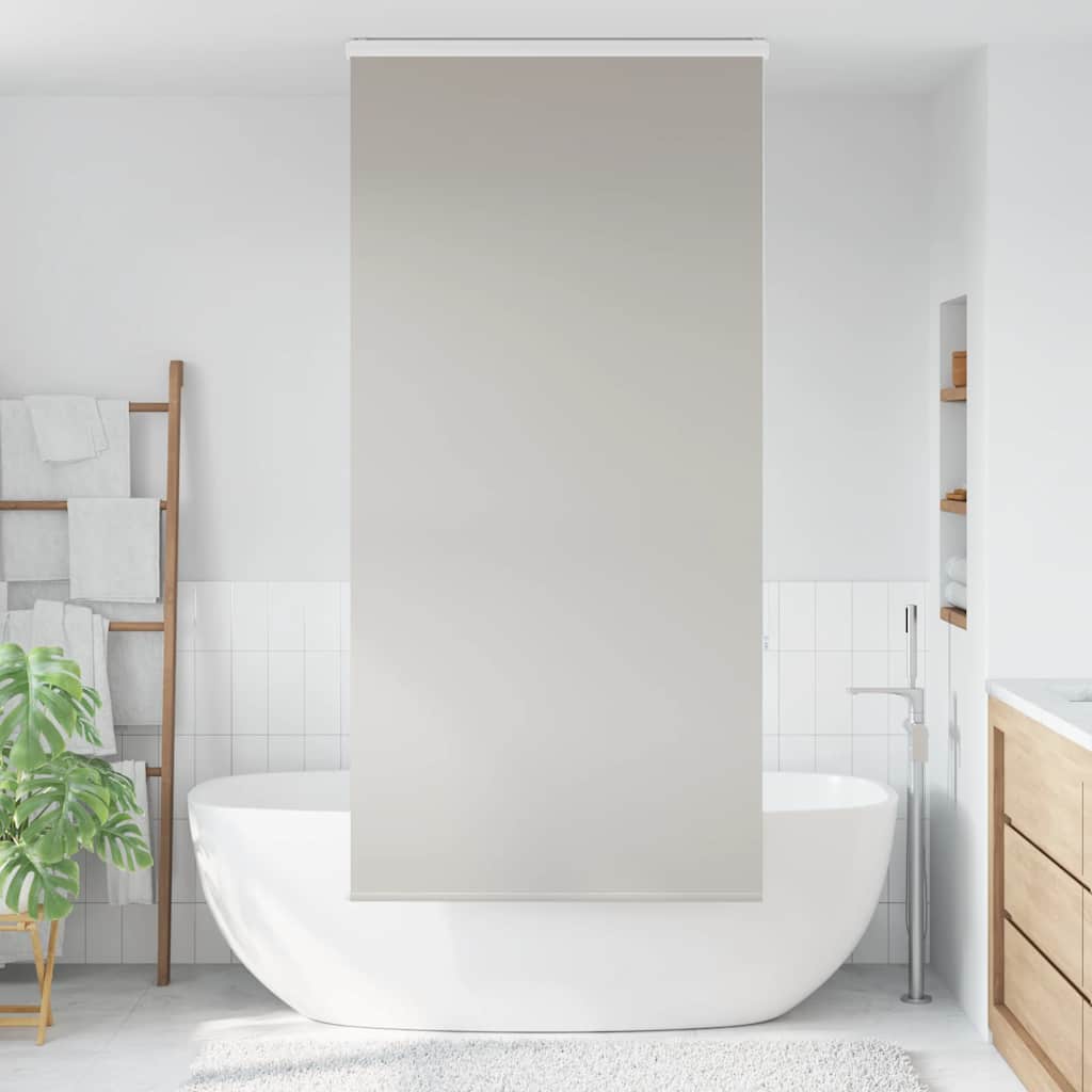 Bruserullegardin med kassette 90x240 cm Stofbredde 86 cm