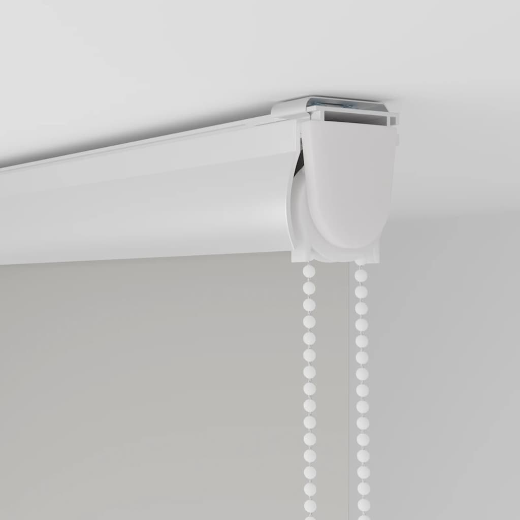 Bruserullegardin med kassette 90x240 cm Stofbredde 86 cm