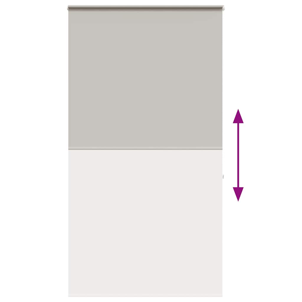 Bruserullegardin med kassette 130x240 cm Stofbredde 126 cm