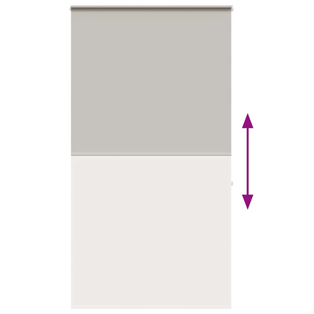 Bruserullegardin med kassette 140x240 cm Stofbredde 136 cm