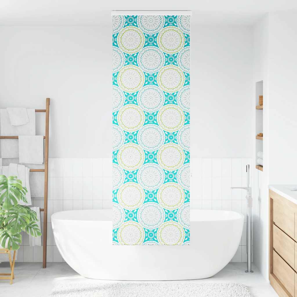 Bruserullegardin med kassette 60x240 cm Stofbredde 56 cm