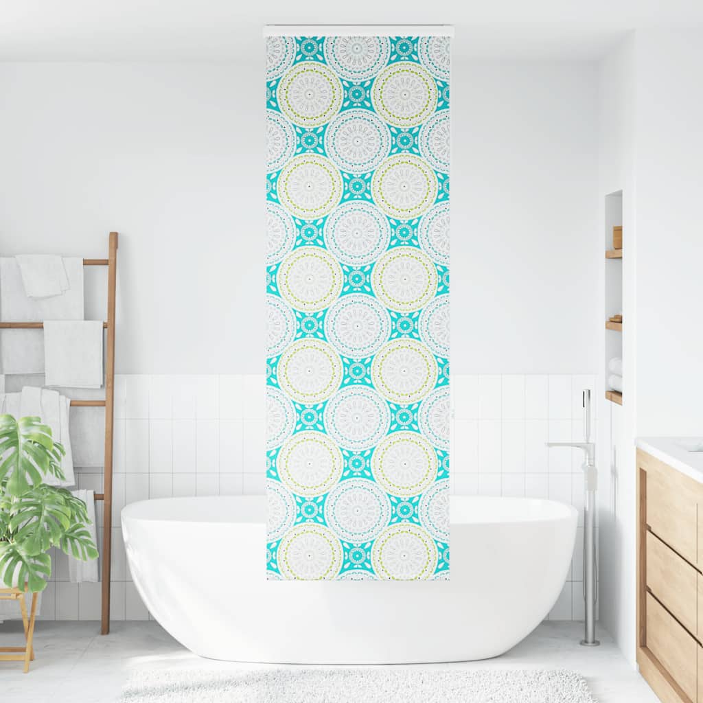 Bruserullegardin med kassette 70x240 cm Stofbredde 66 cm