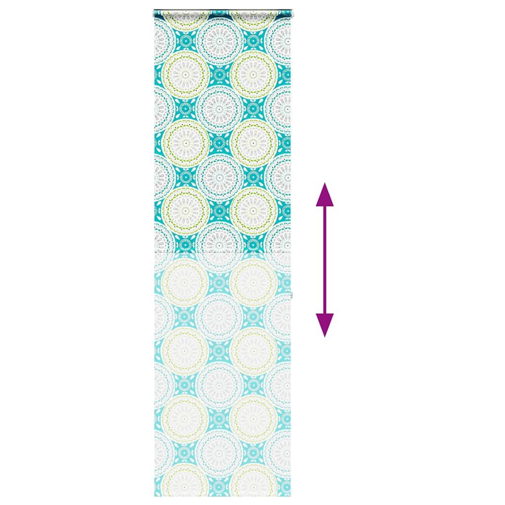 Bruserullegardin med kassette 70x240 cm Stofbredde 66 cm