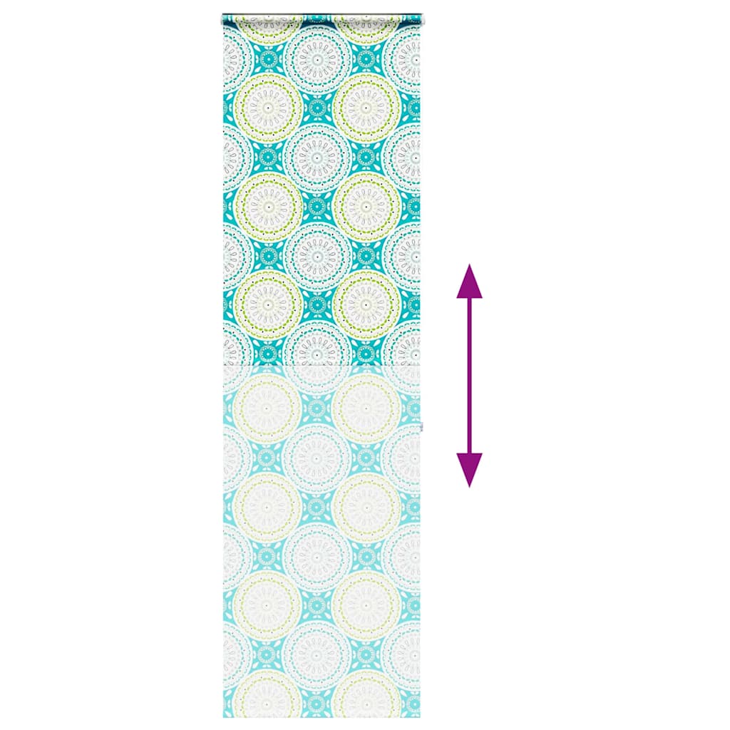 Bruserullegardin med kassette 80x240 cm Stofbredde 76 cm