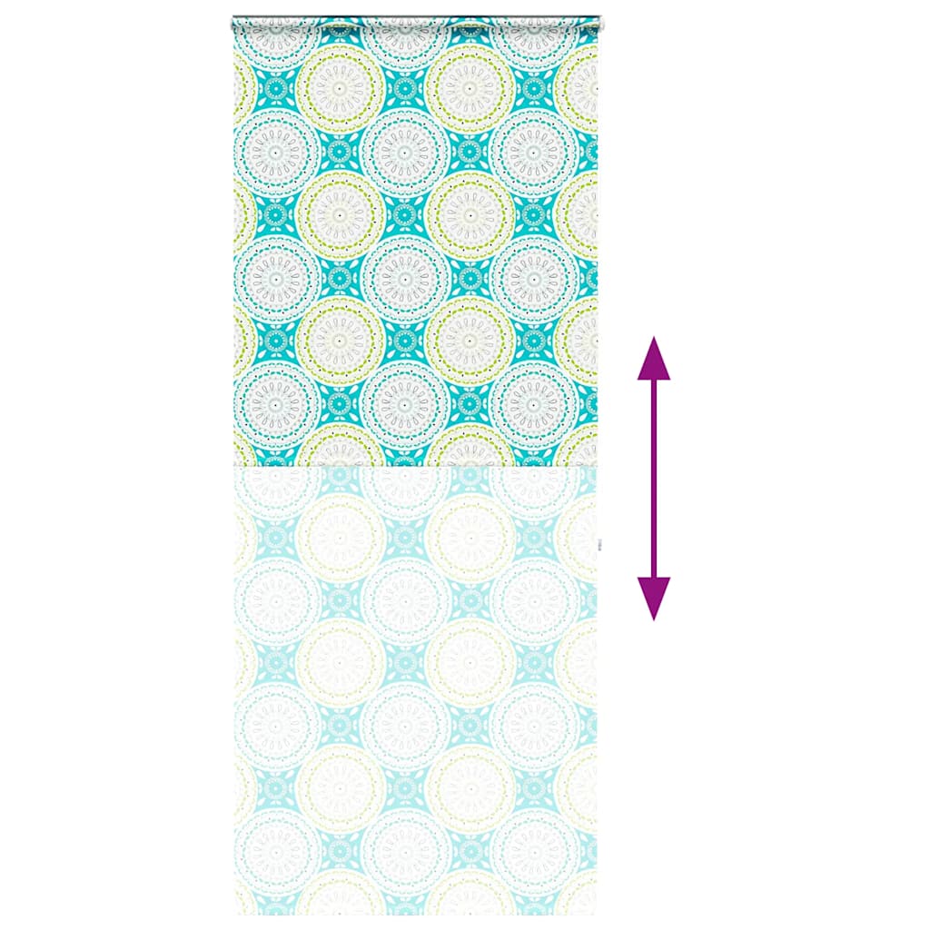 Bruserullegardin med kassette 100x240 cm Stofbredde 96 cm