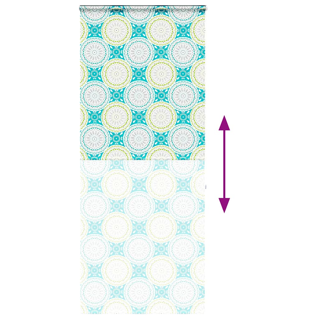 Bruserullegardin med kassette 110x240 cm Stofbredde 106 cm