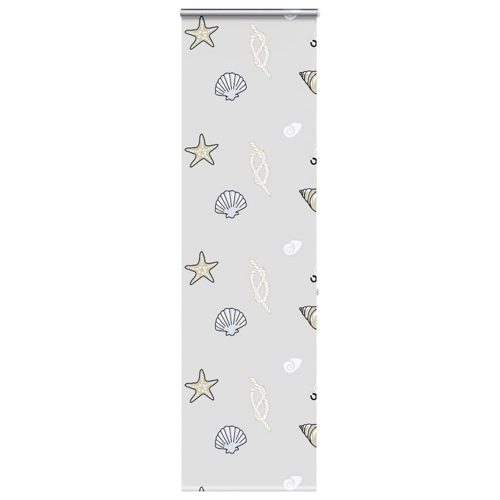 Bruserullegardin med kassette 60x240 cm Stofbredde 56 cm