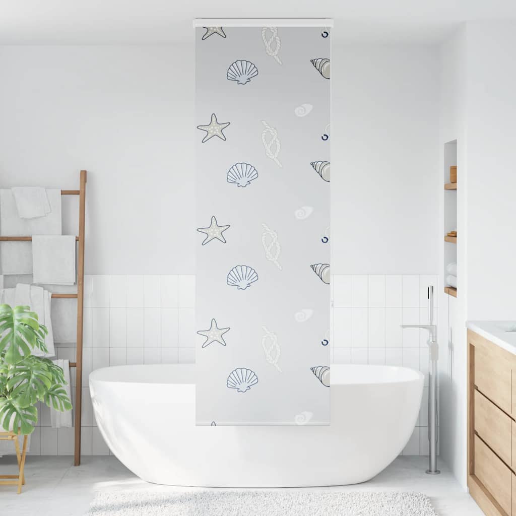 Bruserullegardin med kassette 60x240 cm Stofbredde 56 cm