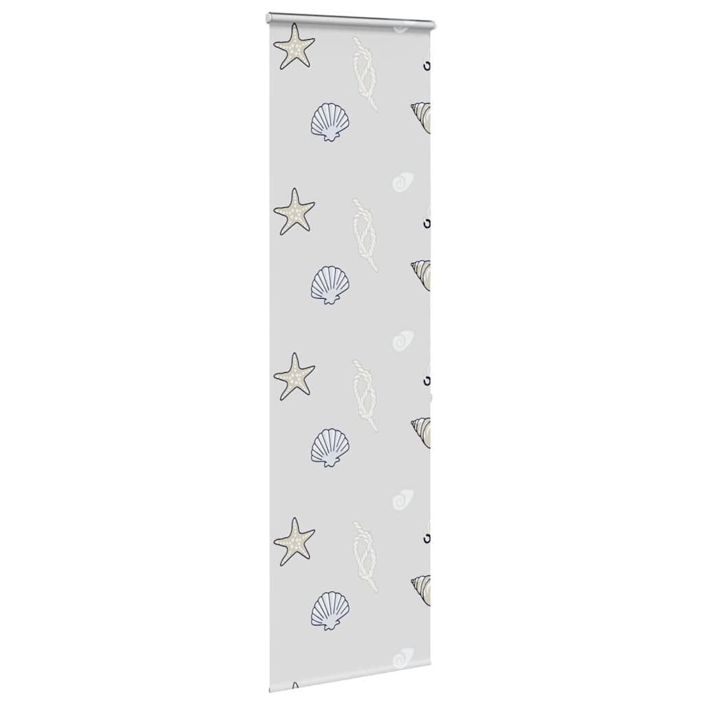 Bruserullegardin med kassette 60x240 cm Stofbredde 56 cm