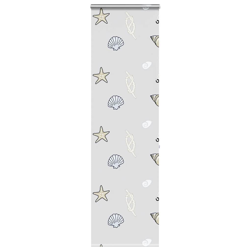 Bruserullegardin med kassette 70x240 cm Stofbredde 66 cm