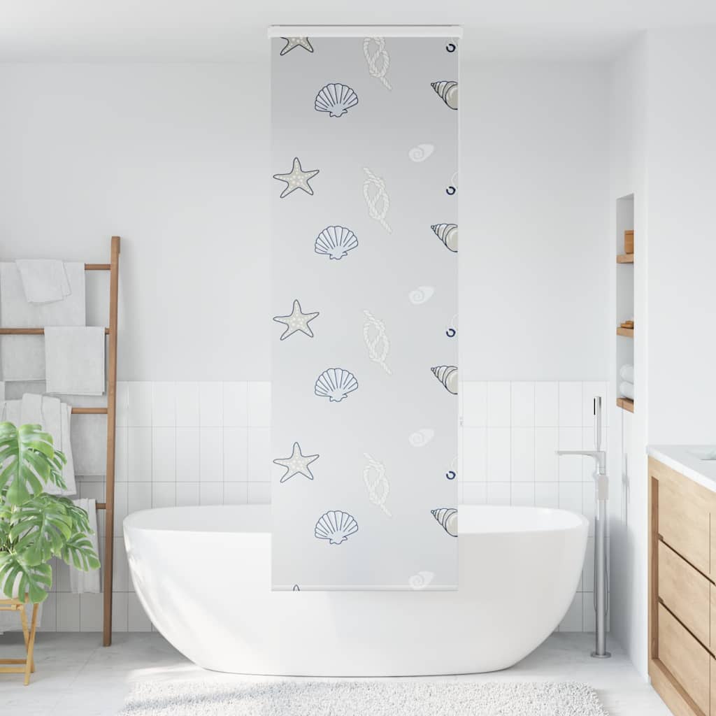 Bruserullegardin med kassette 70x240 cm Stofbredde 66 cm