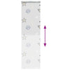 Bruserullegardin med kassette 70x240 cm Stofbredde 66 cm