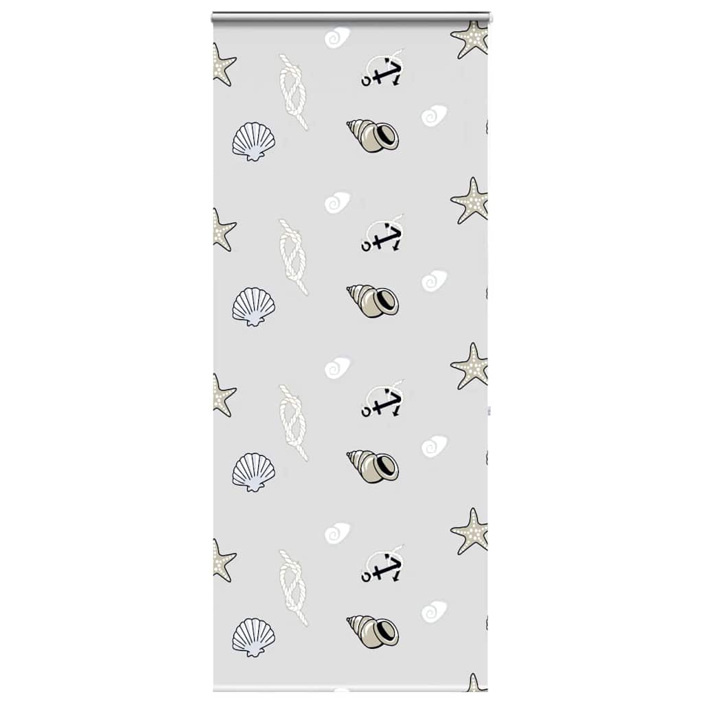 Bruserullegardin med kassette 90x240 cm Stofbredde 86 cm