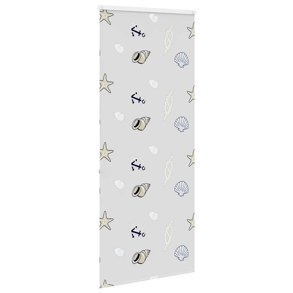 Bruserullegardin med kassette 90x240 cm Stofbredde 86 cm