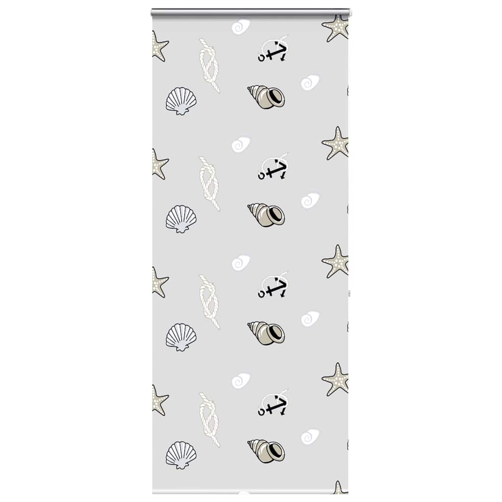 Bruserullegardin med kassette 100x240 cm Stofbredde 96 cm