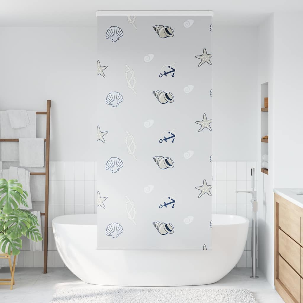 Bruserullegardin med kassette 110x240 cm Stofbredde 106 cm