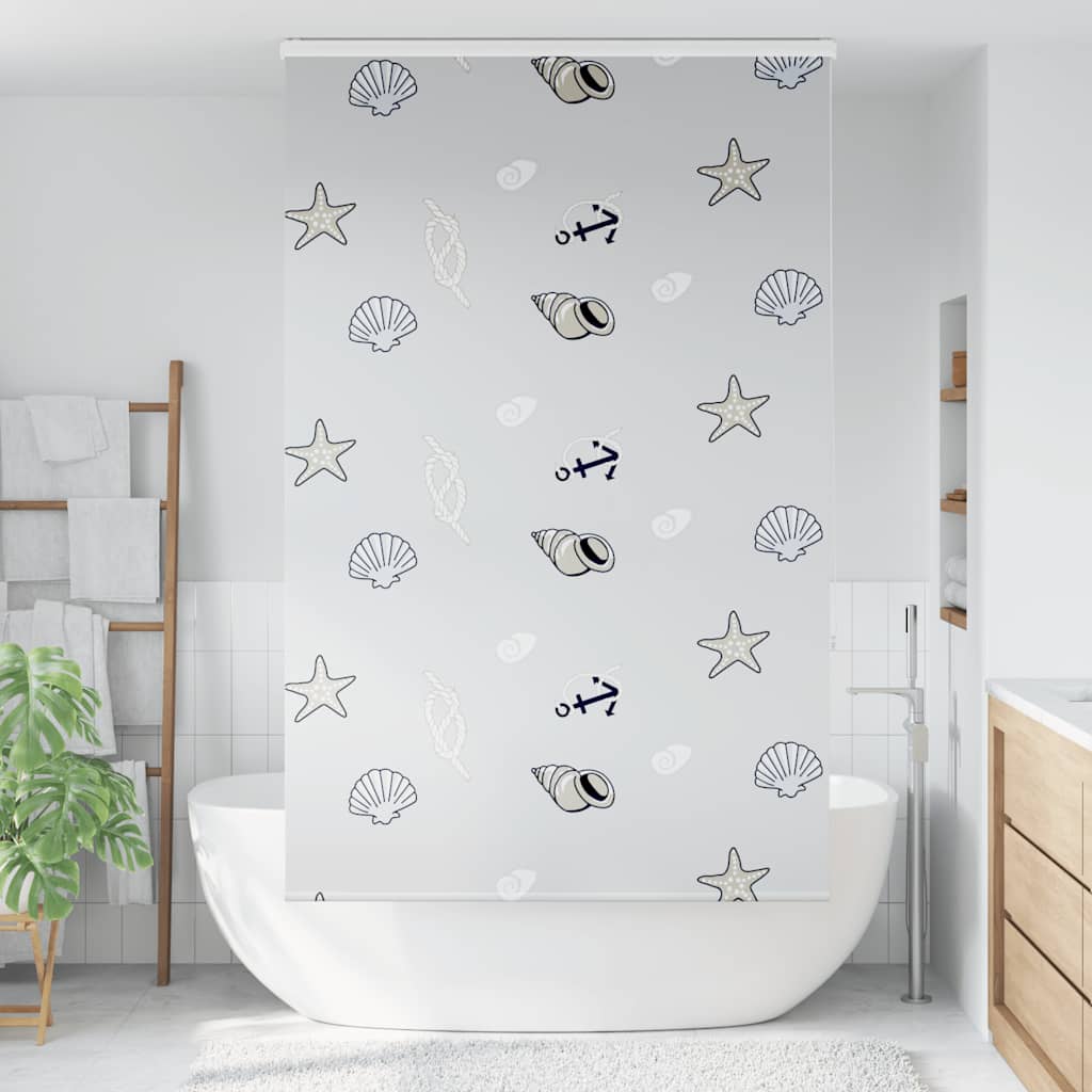 Bruserullegardin med kassette 120x240 cm Stofbredde 116 cm