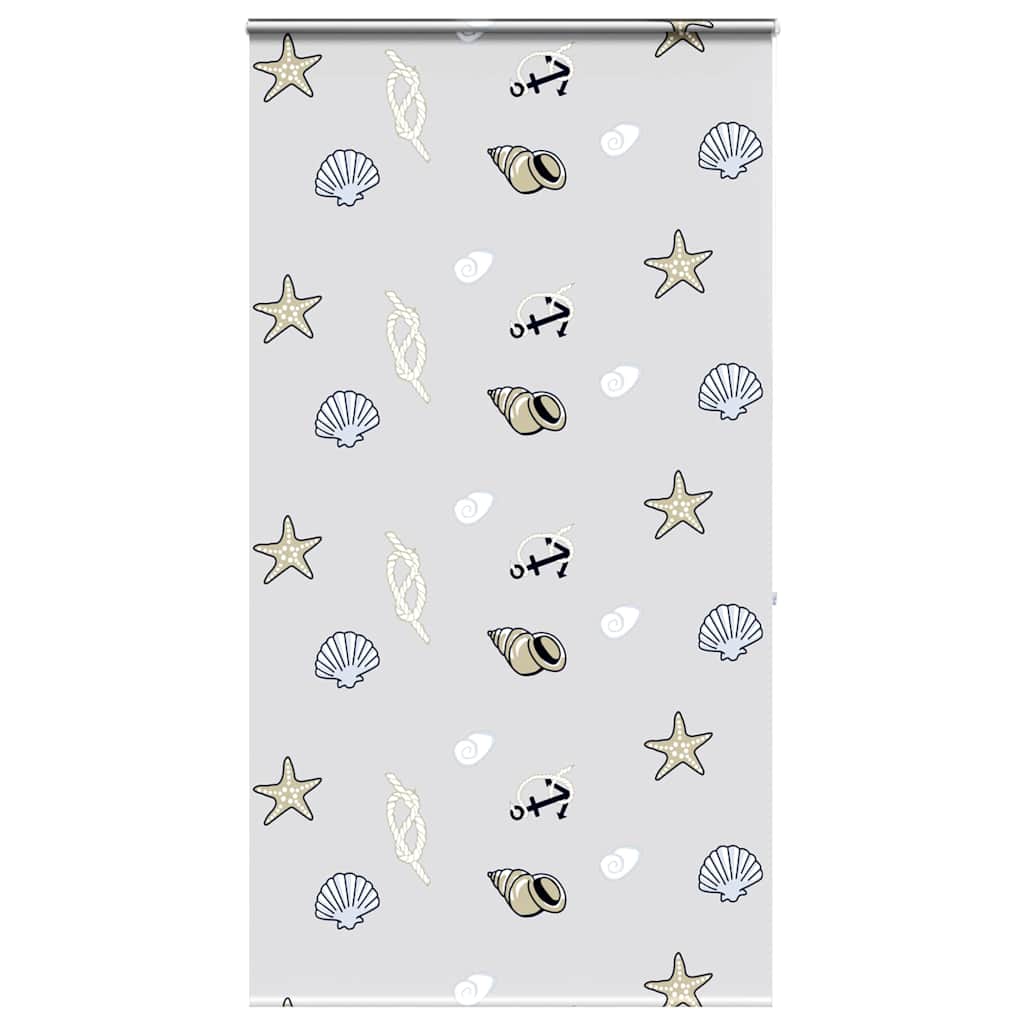 Bruserullegardin med kassette 130x240 cm Stofbredde 126 cm