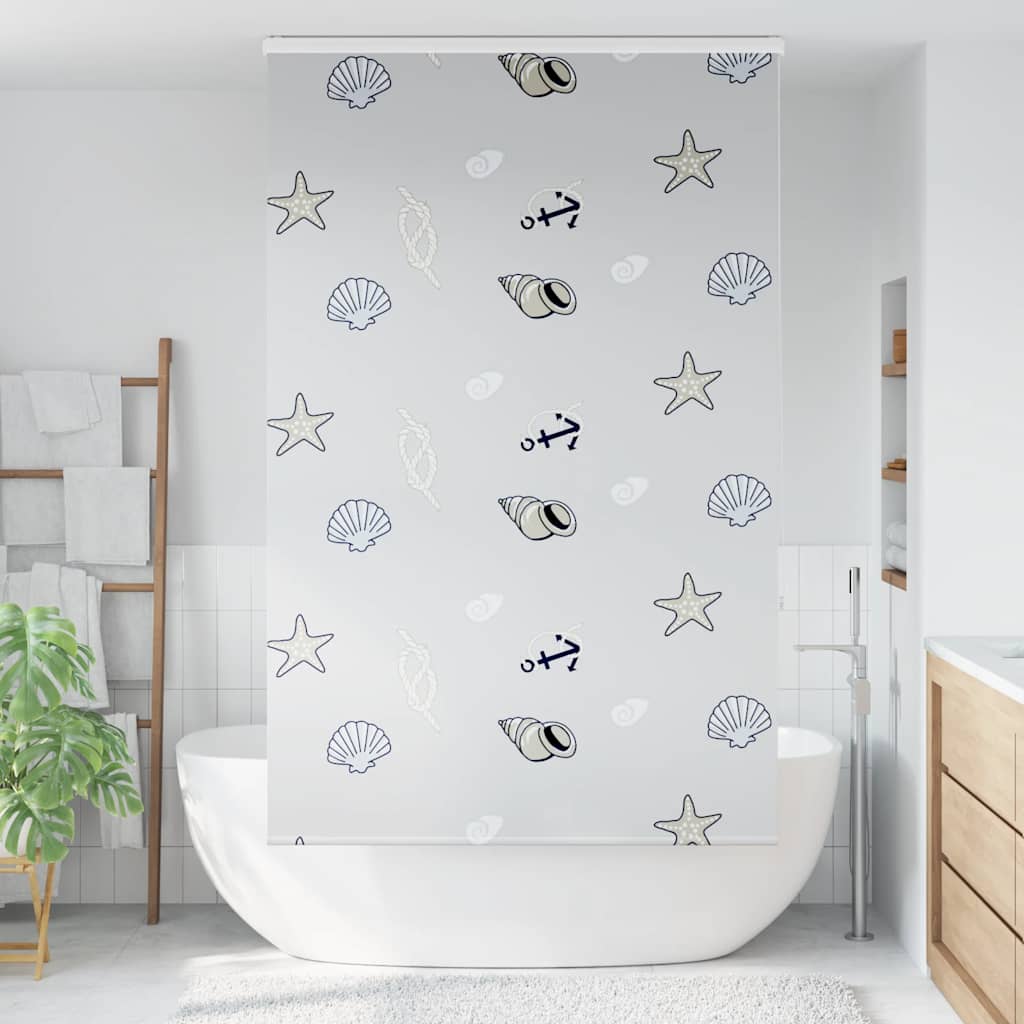 Bruserullegardin med kassette 130x240 cm Stofbredde 126 cm