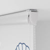 Bruserullegardin med kassette 130x240 cm Stofbredde 126 cm
