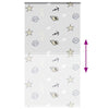 Bruserullegardin med kassette 140x240 cm Stofbredde 136 cm