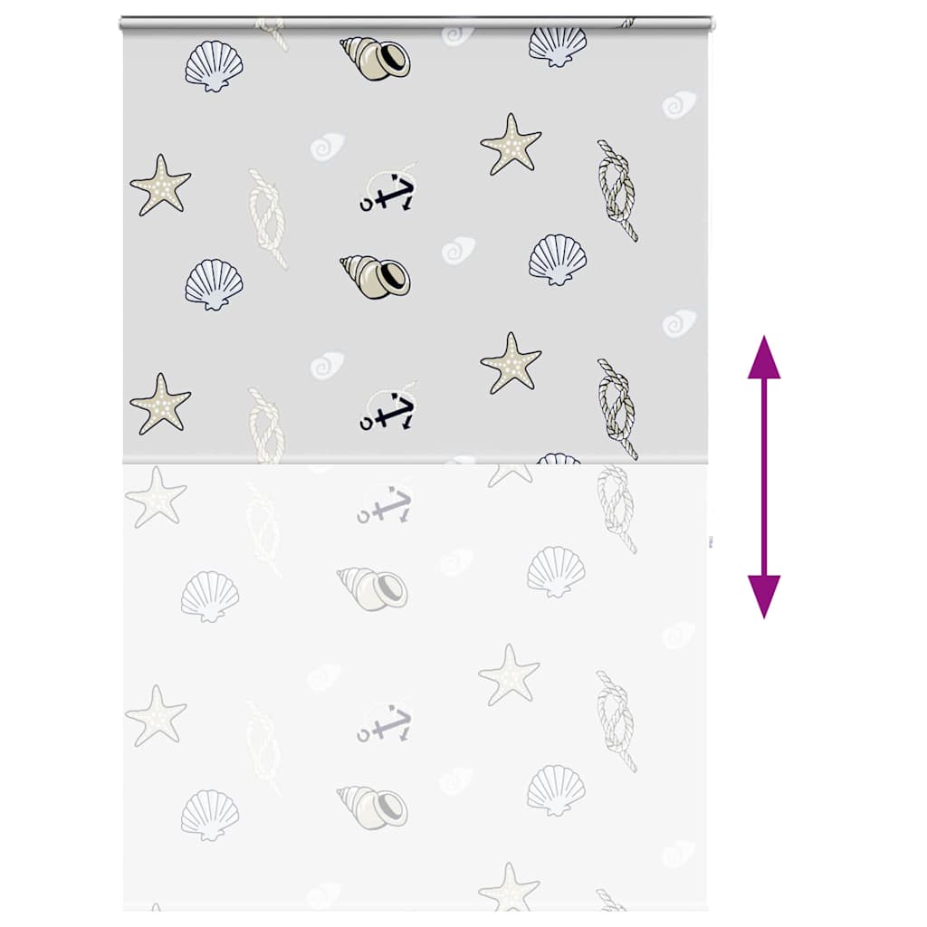 Bruserullegardin med kassette 160x240 cm Stofbredde 156 cm