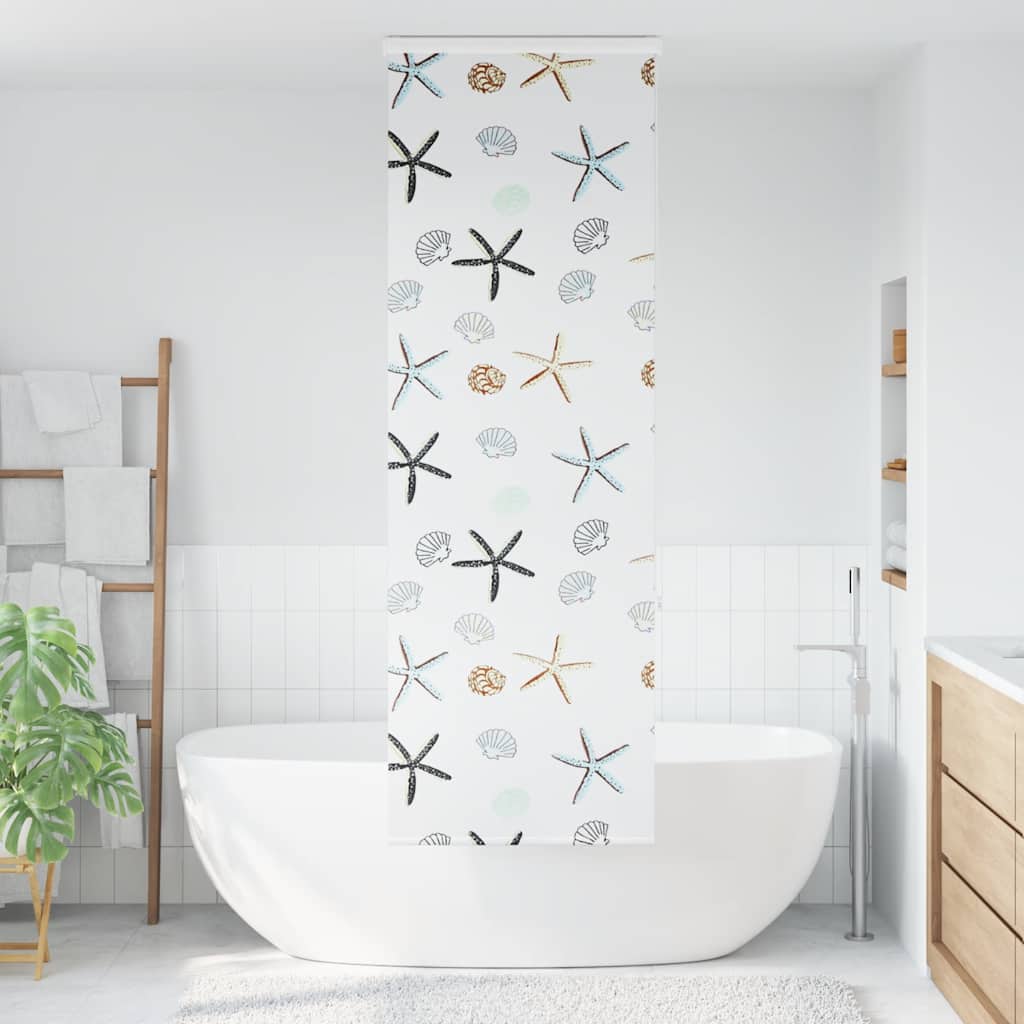 Bruserullegardin med kassette 60x240 cm Stofbredde 56 cm