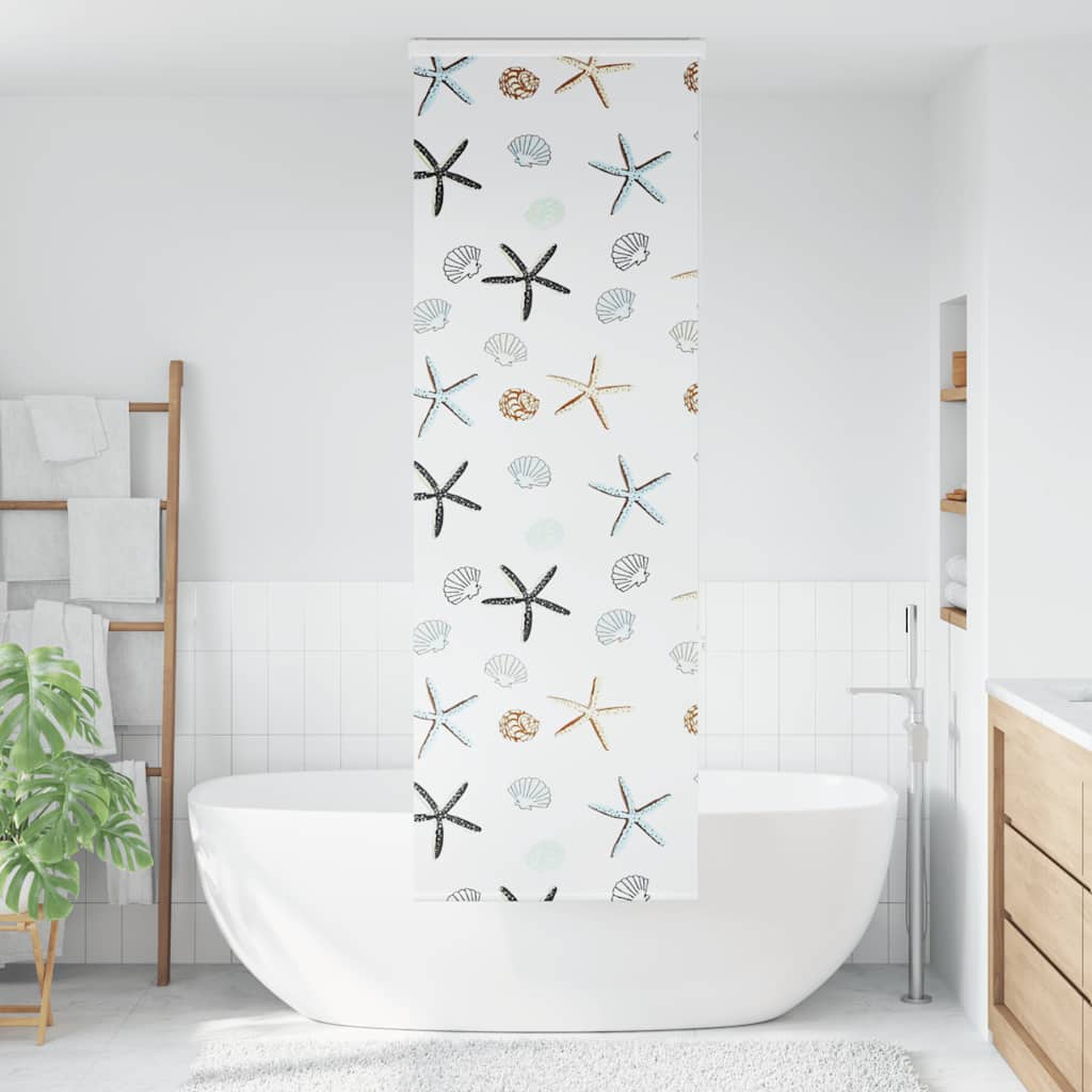 Bruserullegardin med kassette 70x240 cm Stofbredde 66 cm