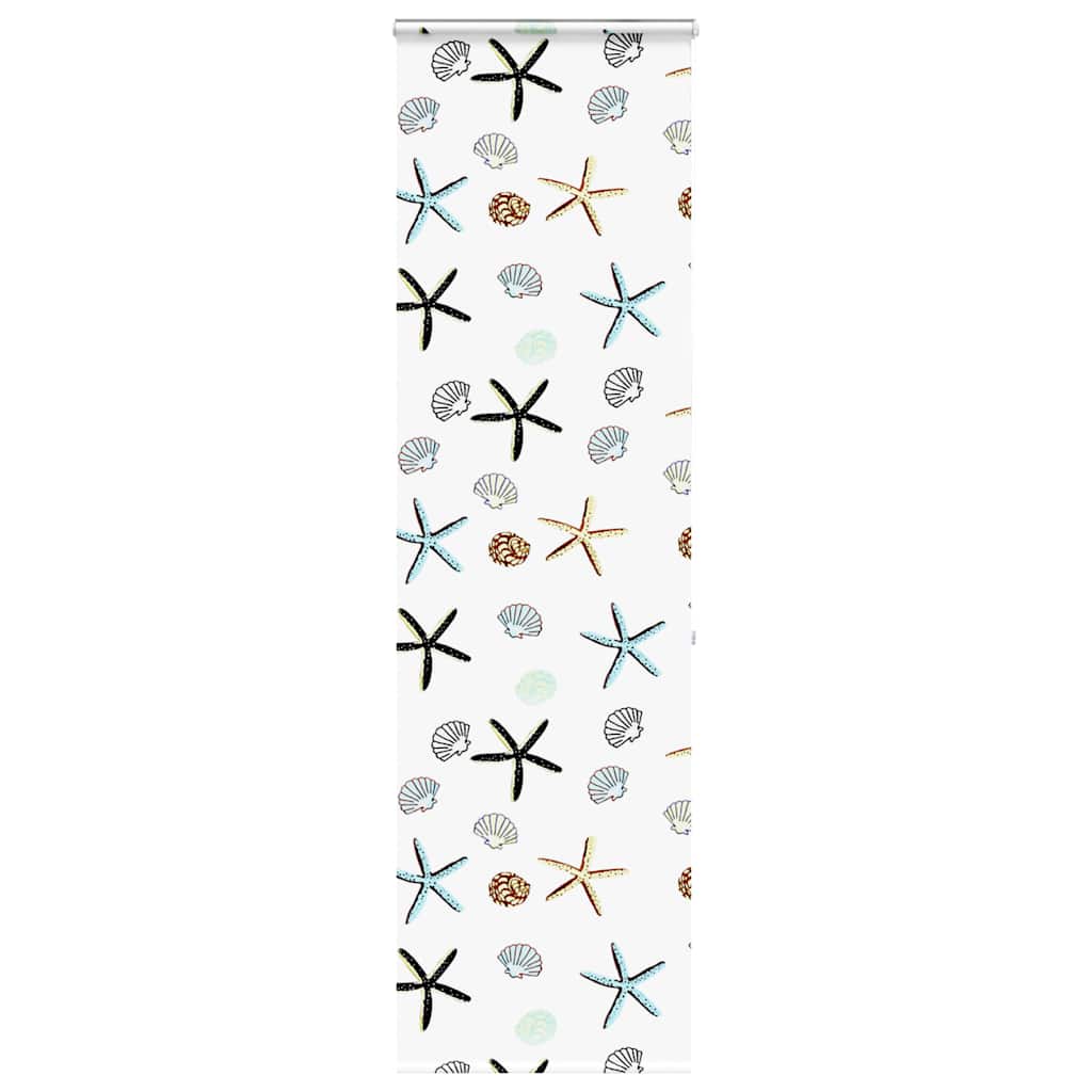 Bruserullegardin med kassette 80x240 cm Stofbredde 76 cm