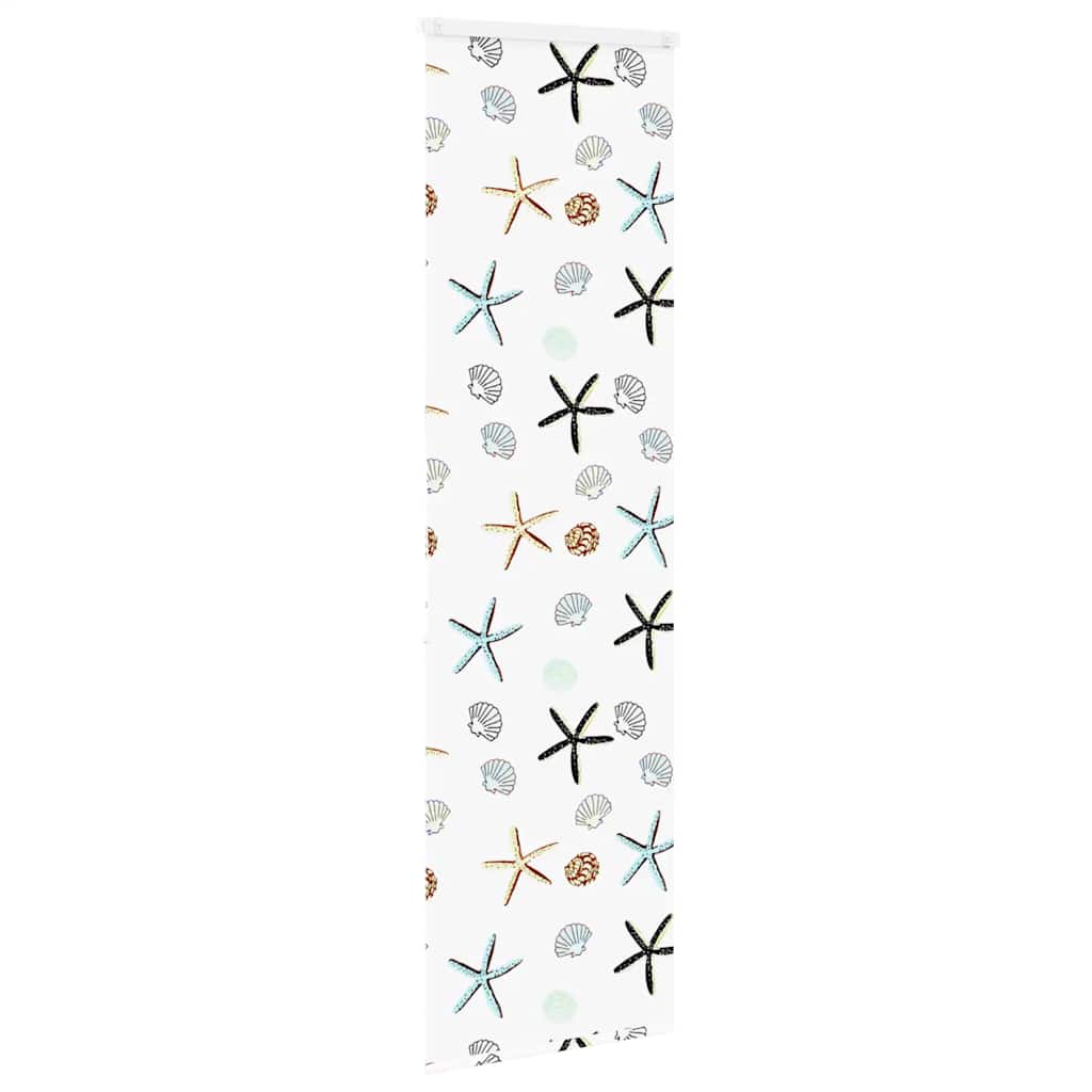 Bruserullegardin med kassette 80x240 cm Stofbredde 76 cm