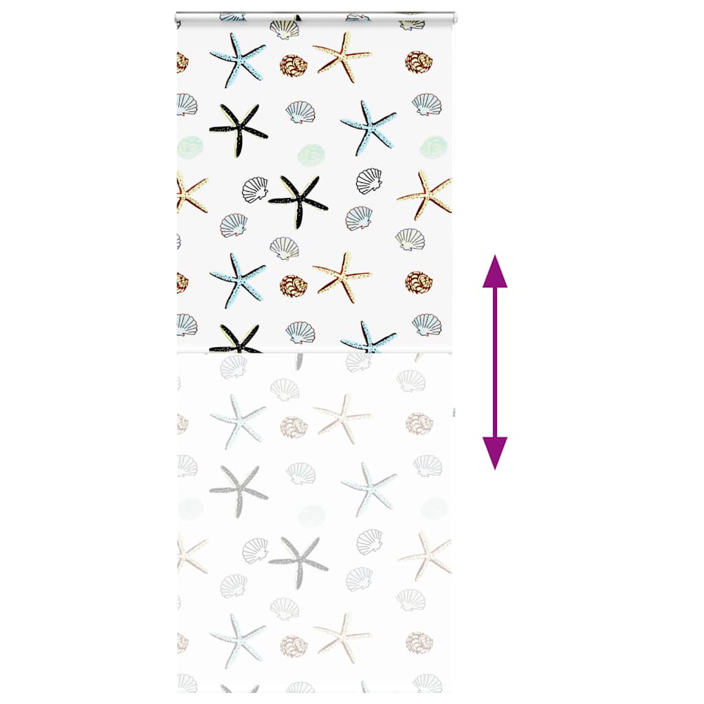 Bruserullegardin med kassette 100x240 cm Stofbredde 96 cm