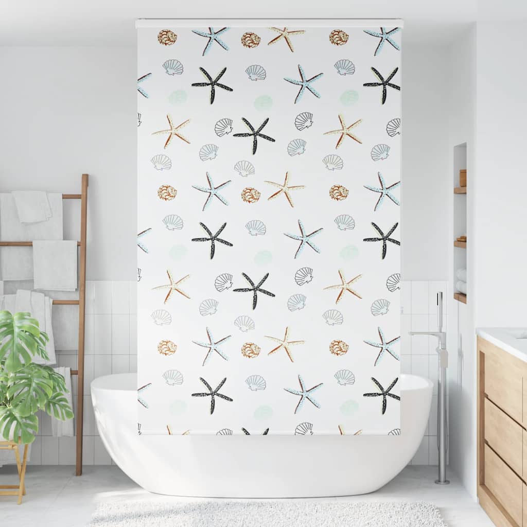 Bruserullegardin med kassette 130x240 cm Stofbredde 126 cm