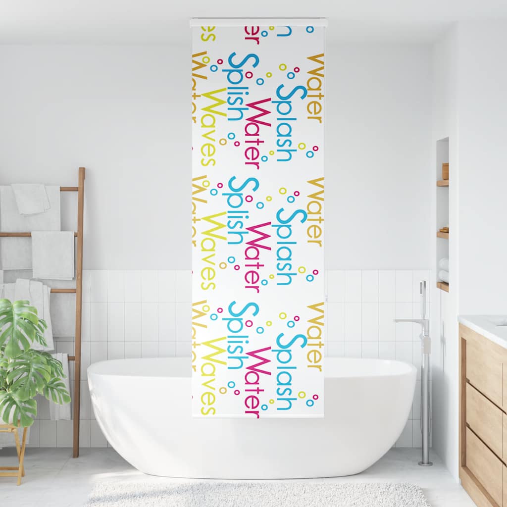 Bruserullegardin med kassette 60x240 cm Stofbredde 56 cm
