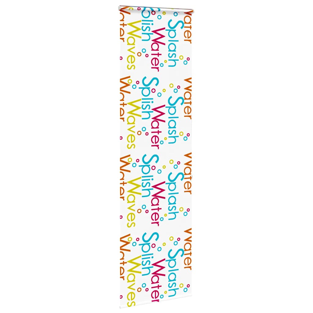 Bruserullegardin med kassette 60x240 cm Stofbredde 56 cm