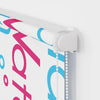 Bruserullegardin med kassette 60x240 cm Stofbredde 56 cm