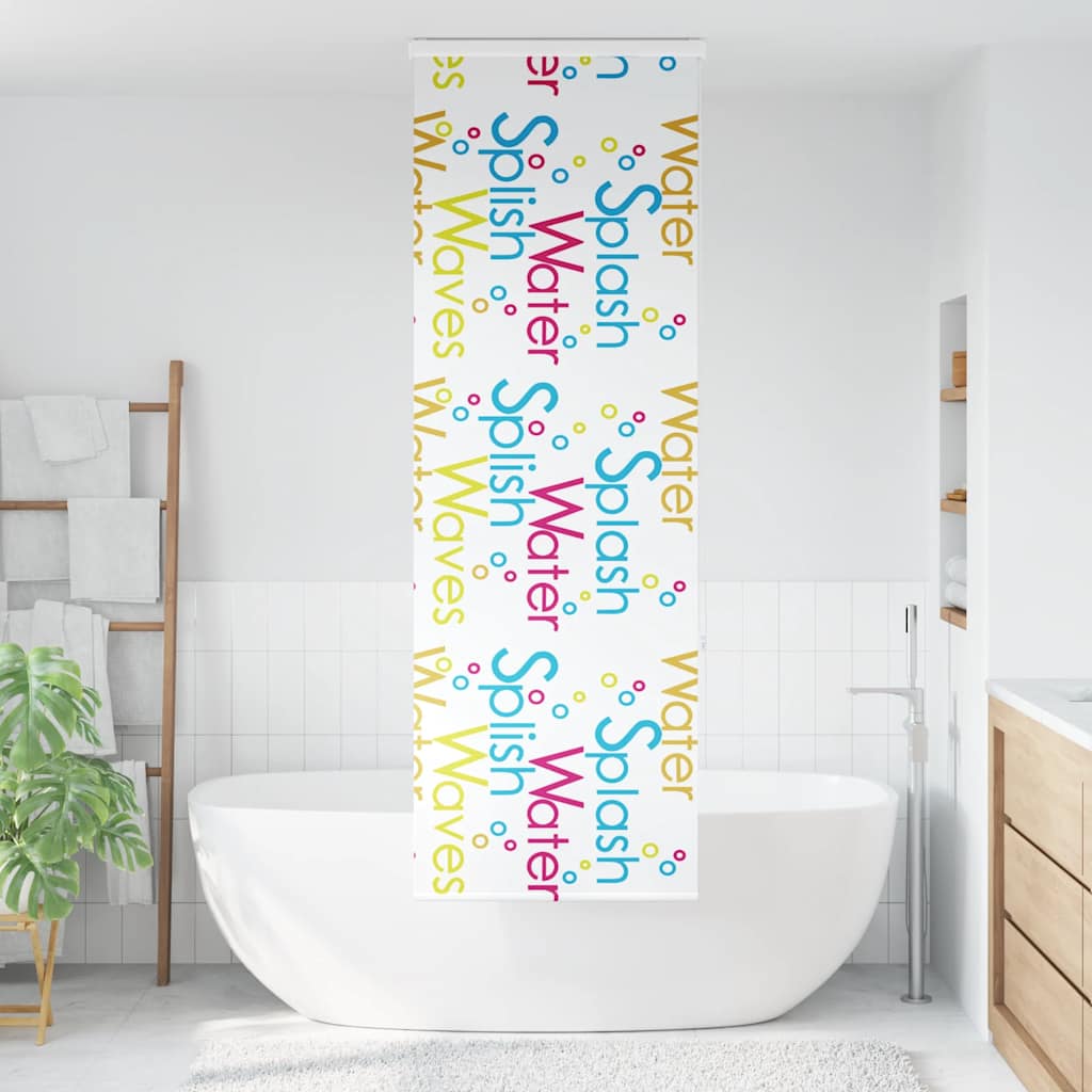 Bruserullegardin med kassette 70x240 cm Stofbredde 66 cm