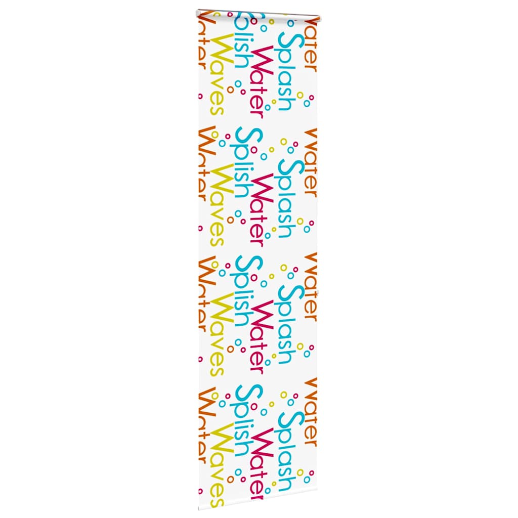 Bruserullegardin med kassette 80x240 cm Stofbredde 76 cm